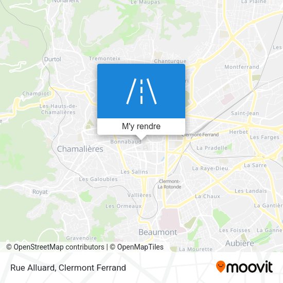 Rue Alluard plan