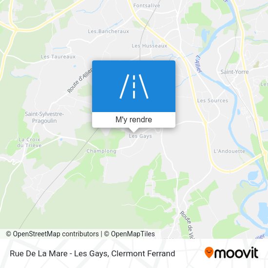 Rue De La Mare - Les Gays plan