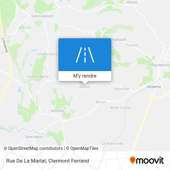 Rue De La Marlat plan