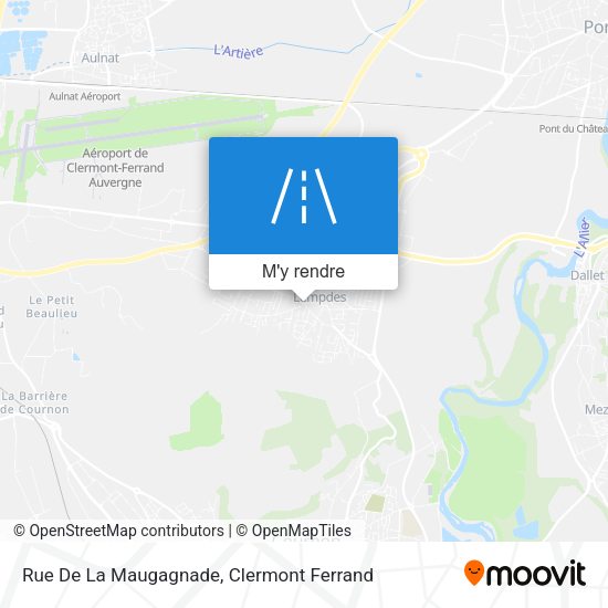 Rue De La Maugagnade plan
