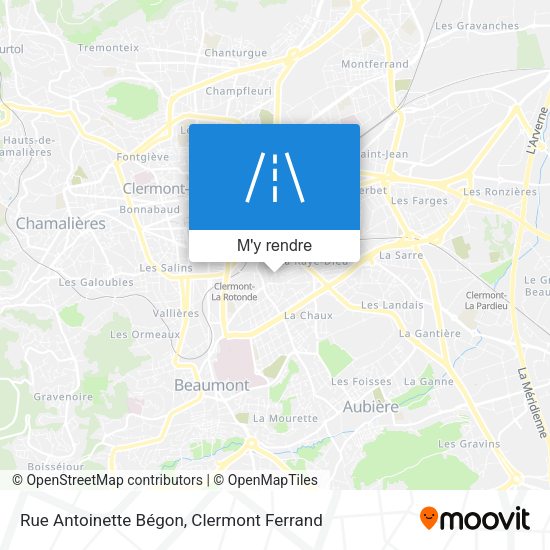 Rue Antoinette Bégon plan