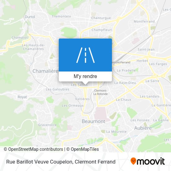Rue Barillot Veuve Coupelon plan