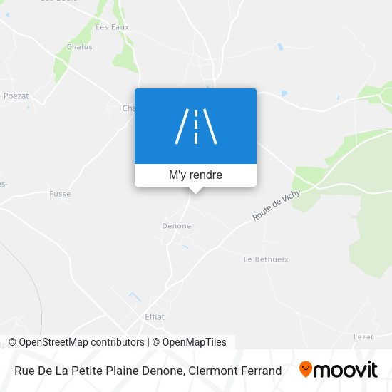 Rue De La Petite Plaine Denone plan