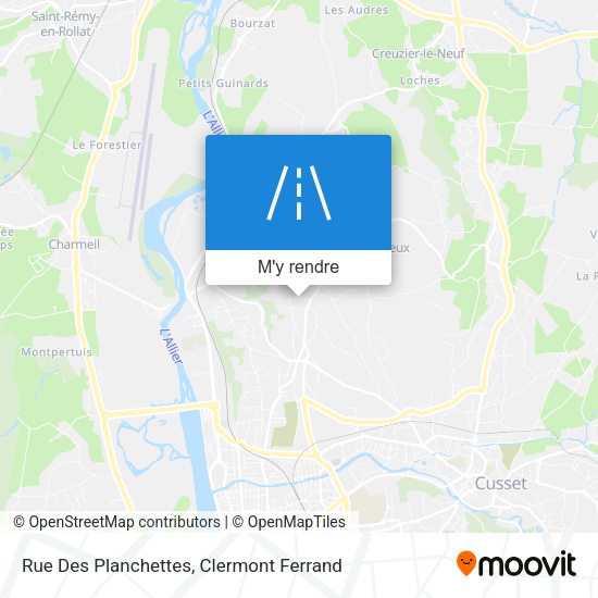 Rue Des Planchettes plan