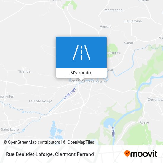Rue Beaudet-Lafarge plan
