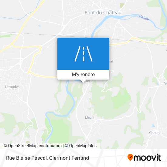 Rue Blaise Pascal plan