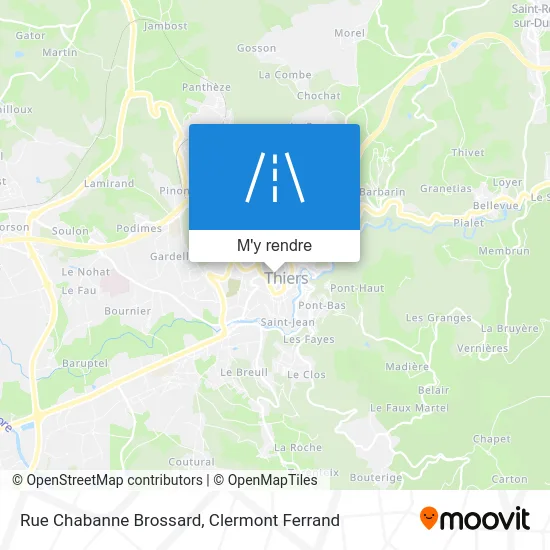Rue Chabanne Brossard plan