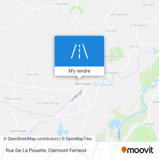 Rue De La Pouette plan