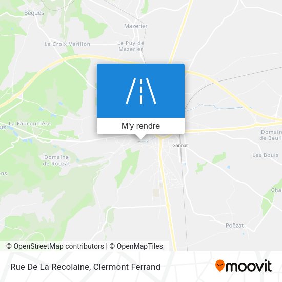 Rue De La Recolaine plan