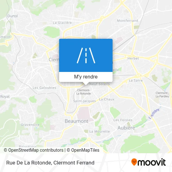 Rue De La Rotonde plan