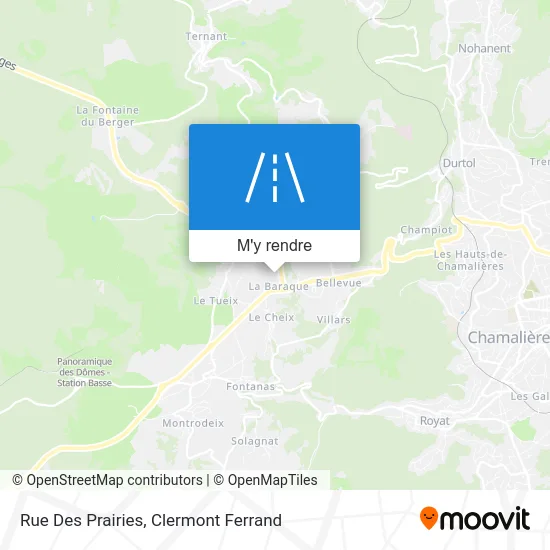 Rue Des Prairies plan