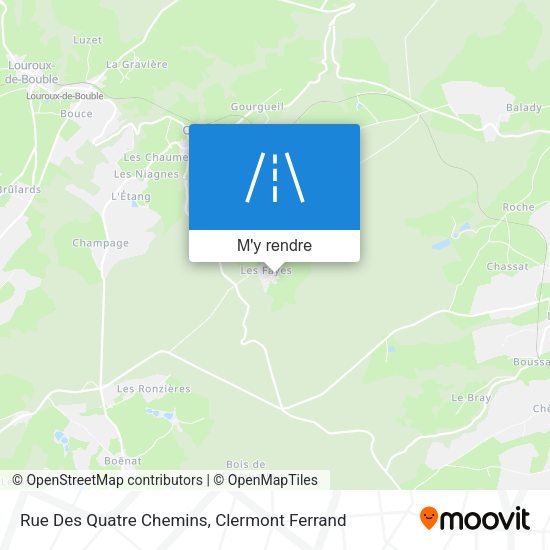 Rue Des Quatre Chemins plan