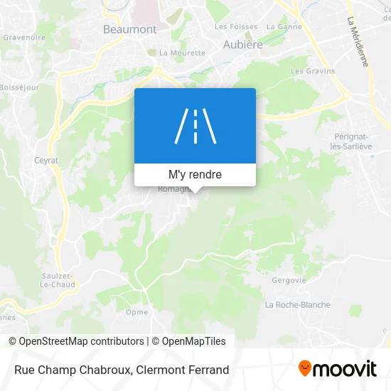 Rue Champ Chabroux plan