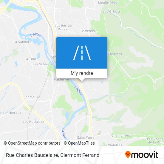 Rue Charles Baudelaire plan