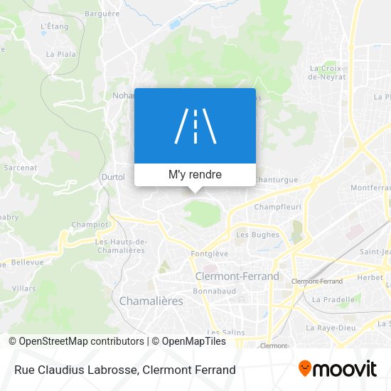 Rue Claudius Labrosse plan