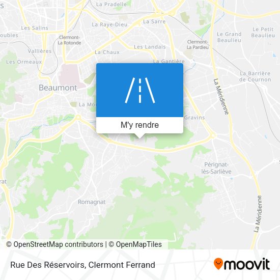 Rue Des Réservoirs plan