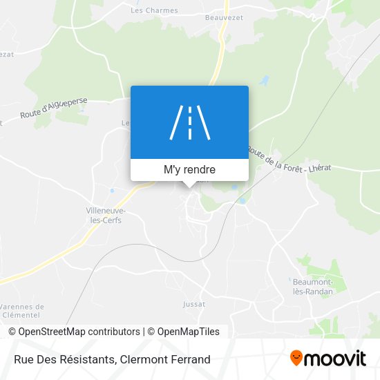 Rue Des Résistants plan