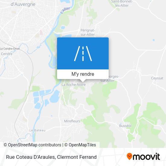 Rue Coteau D'Araules plan