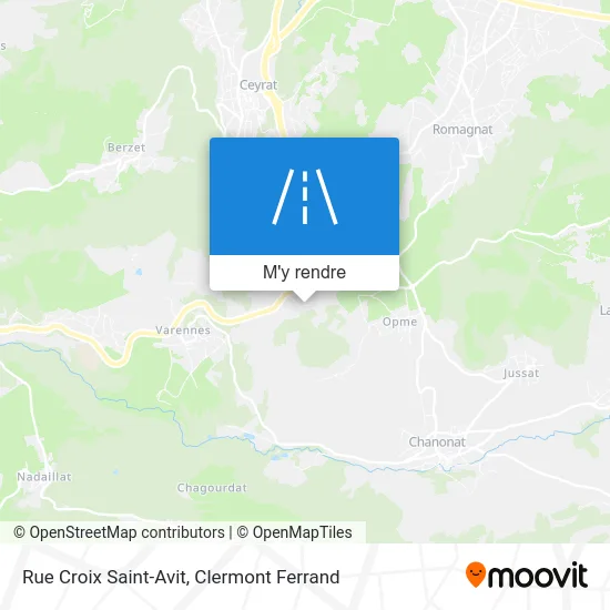 Rue Croix Saint-Avit plan