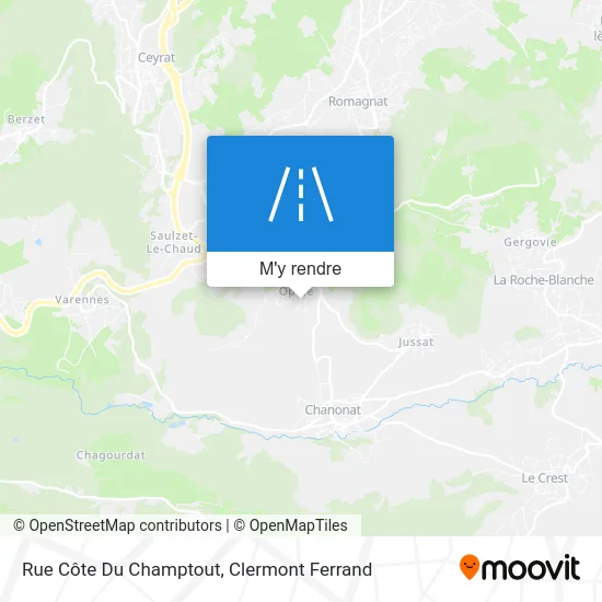 Rue Côte Du Champtout plan