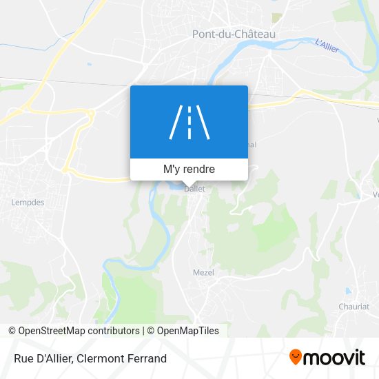 Rue D'Allier plan