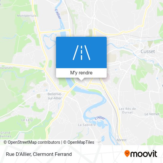 Rue D'Allier plan