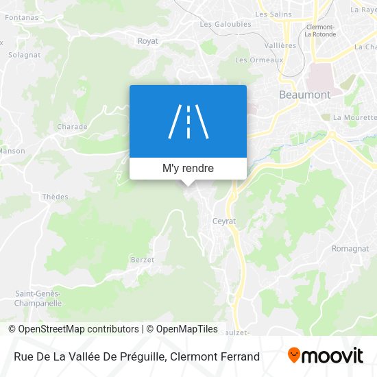 Rue De La Vallée De Préguille plan