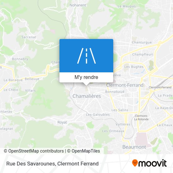 Rue Des Savarounes plan