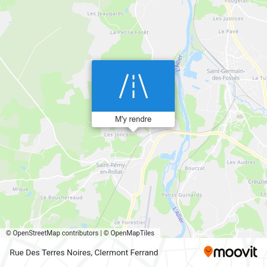 Rue Des Terres Noires plan