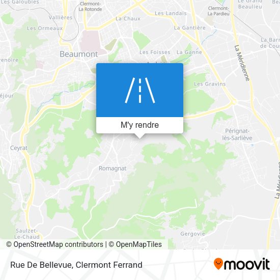 Rue De Bellevue plan