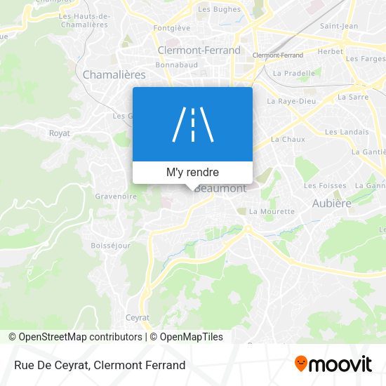 Rue De Ceyrat plan