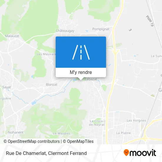 Rue De Chamerlat plan