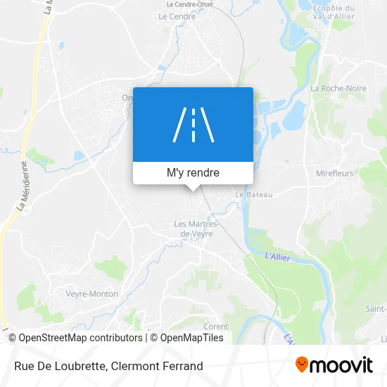 Rue De Loubrette plan