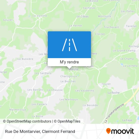 Rue De Montarvier plan