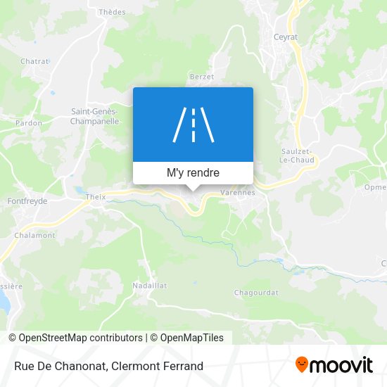 Rue De Chanonat plan