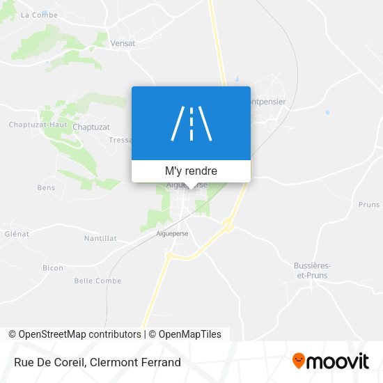 Rue De Coreil plan