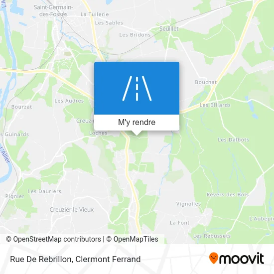 Rue De Rebrillon plan