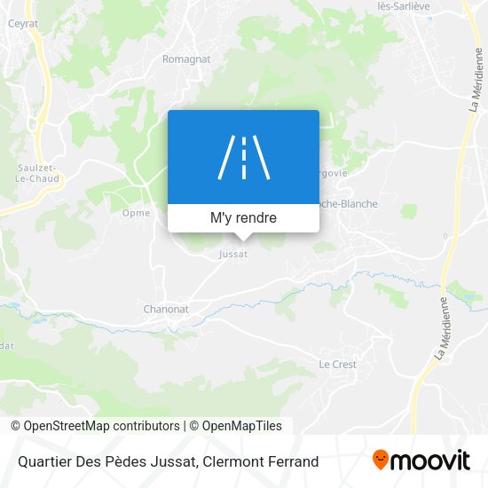 Quartier Des Pèdes Jussat plan