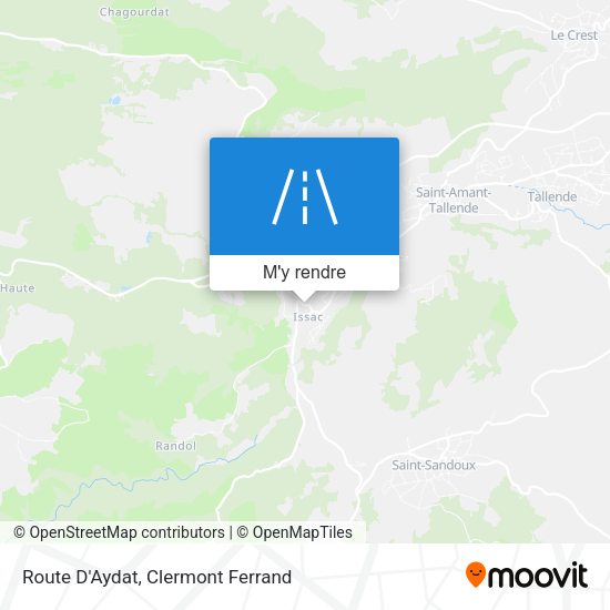Route D'Aydat plan
