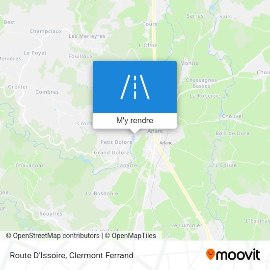 Route D'Issoire plan