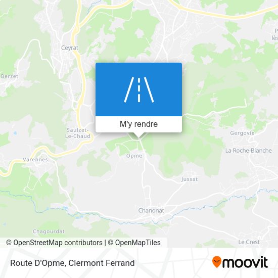 Route D'Opme plan