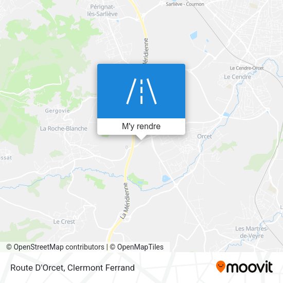 Route D'Orcet plan