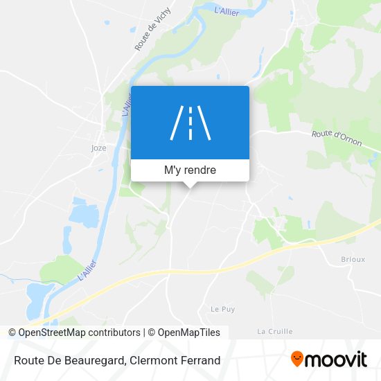 Route De Beauregard plan