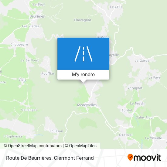 Route De Beurrières plan