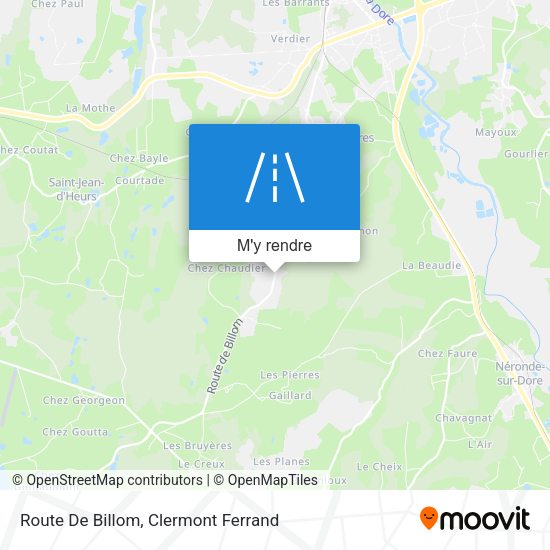 Route De Billom plan