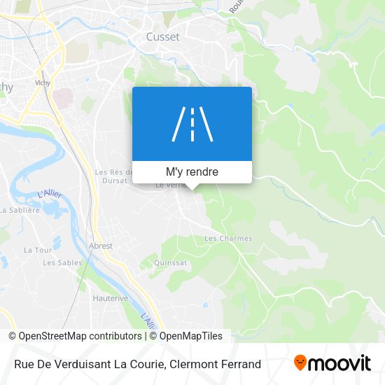Rue De Verduisant La Courie plan