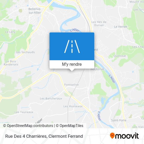 Rue Des 4 Charrières plan