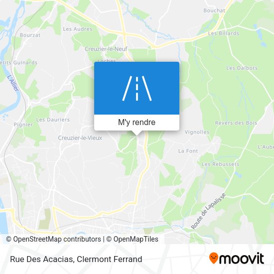 Rue Des Acacias plan
