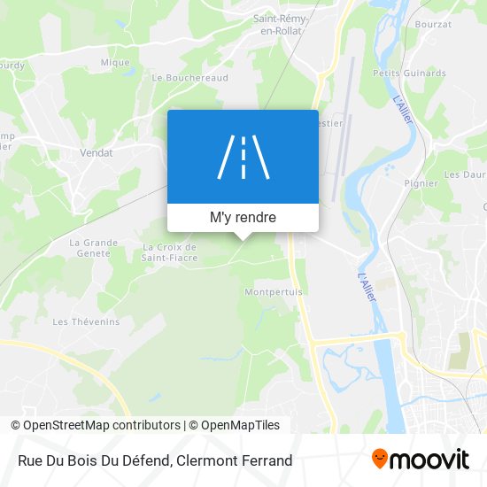 Rue Du Bois Du Défend plan