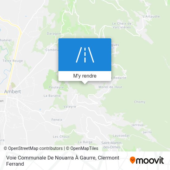 Voie Communale De Nouarra À Gaurre plan